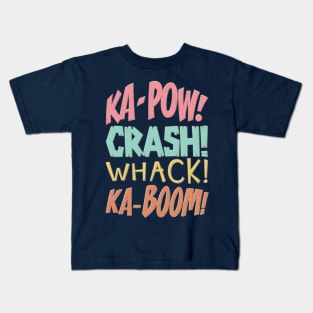 Comic Book Sounds Kids T-Shirt